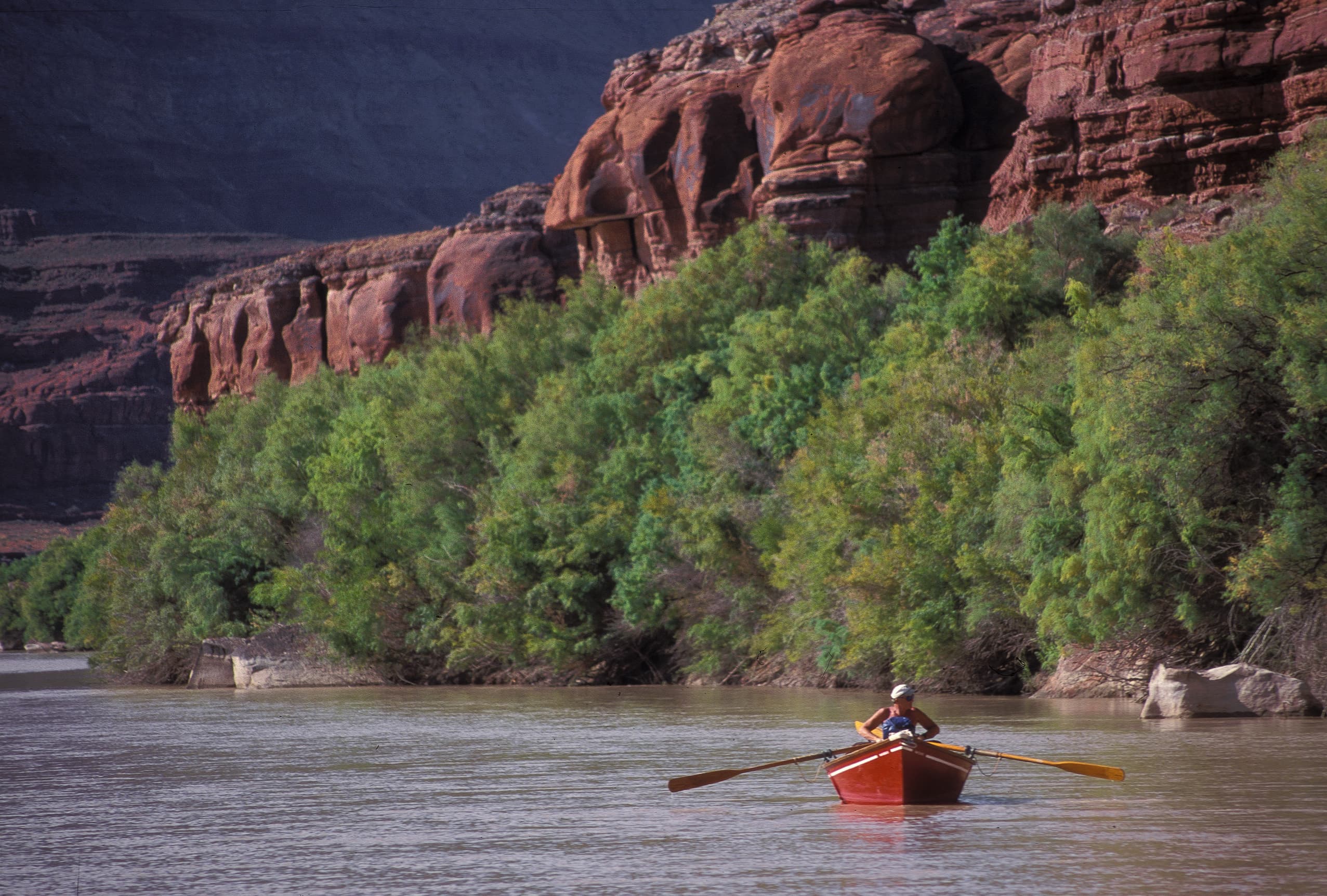 Boating the Colorado and Green rivers is a popular activity at Canyonlands (permit required).
