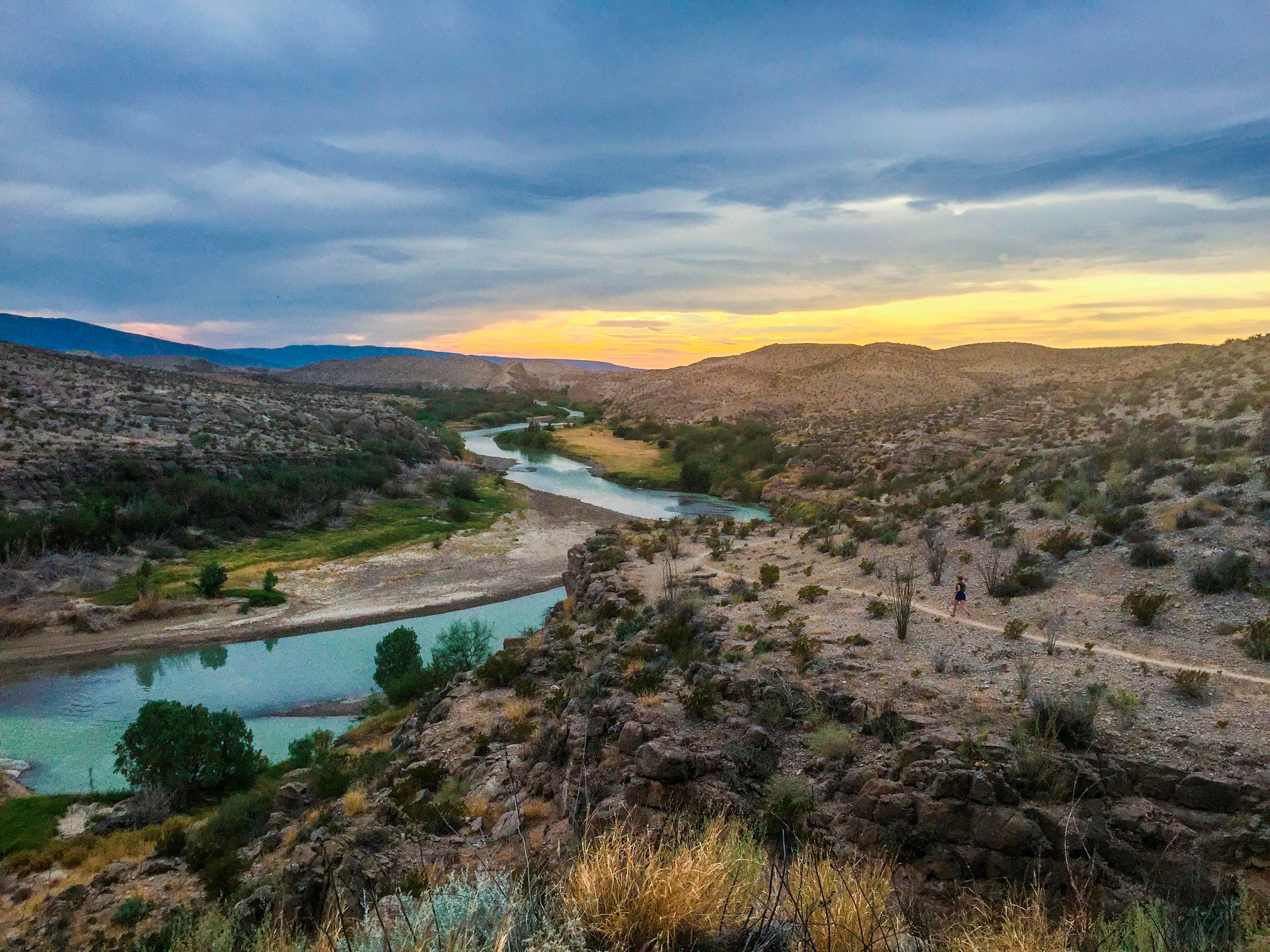 The Rio Grande serves as the park's southern boundary